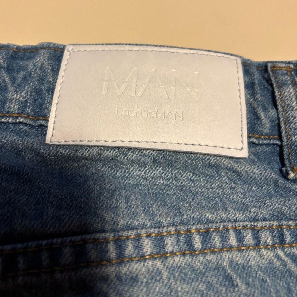 Custom Boho Patchwork Flared Man Boohooman Jeans … - image 5